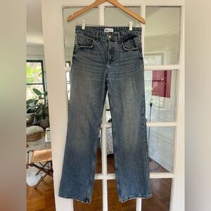 Zara Blue Flare Wide Leg Jeans Timeless Style